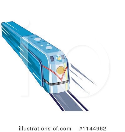 Royalty-Free (RF) Train Clipart Illustration by patrimonio - Stock Sample #1144962