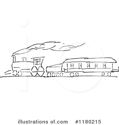 Royalty-Free (RF) Train Clipart Illustration by Prawny Vintage - Stock Sample #1180215