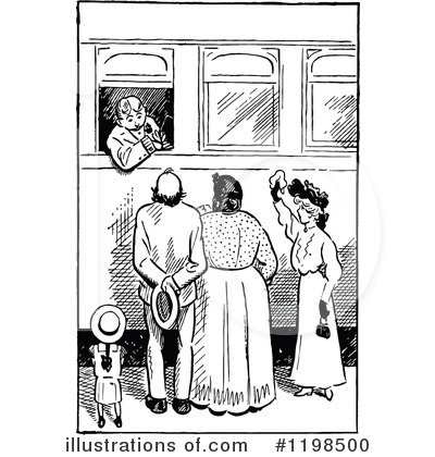 Royalty-Free (RF) Train Clipart Illustration by Prawny Vintage - Stock Sample #1198500
