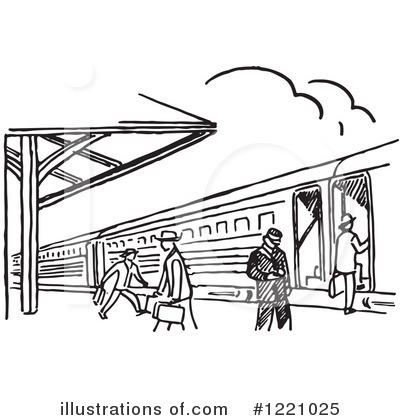 Royalty-Free (RF) Train Clipart Illustration by Picsburg - Stock Sample #1221025