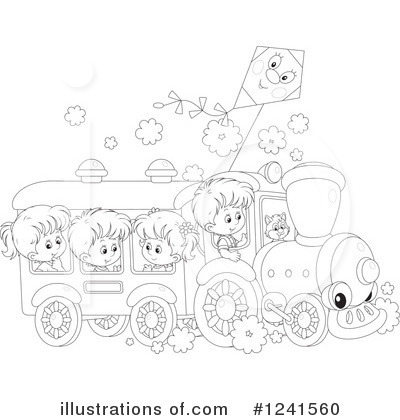 Royalty-Free (RF) Train Clipart Illustration by Alex Bannykh - Stock Sample #1241560