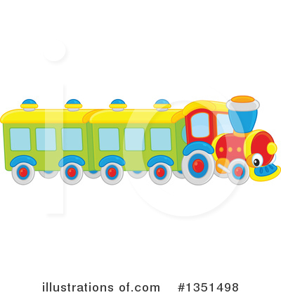 Royalty-Free (RF) Train Clipart Illustration by Alex Bannykh - Stock Sample #1351498