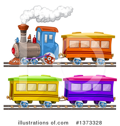 Royalty-Free (RF) Train Clipart Illustration by merlinul - Stock Sample #1373328