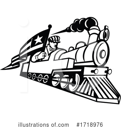 Royalty-Free (RF) Train Clipart Illustration by patrimonio - Stock Sample #1718976
