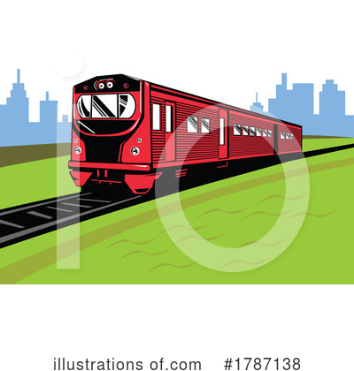 Royalty-Free (RF) Train Clipart Illustration by patrimonio - Stock Sample #1787138