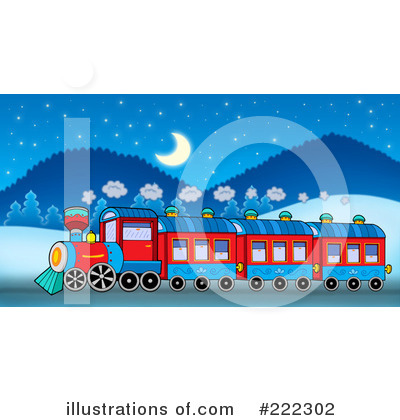 Royalty-Free (RF) Train Clipart Illustration by visekart - Stock Sample #222302