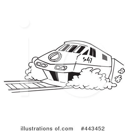 Royalty-Free (RF) Train Clipart Illustration by toonaday - Stock Sample #443452