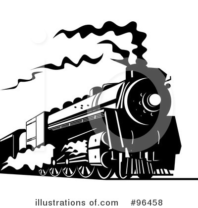Royalty-Free (RF) Train Clipart Illustration by patrimonio - Stock Sample #96458
