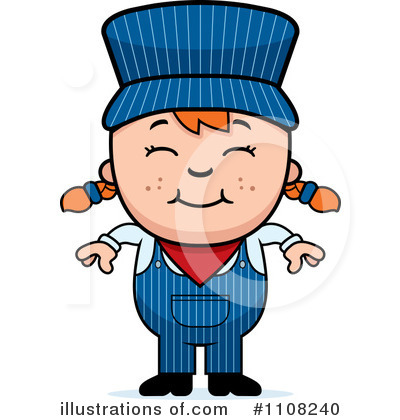 Royalty-Free (RF) Train Engineer Clipart Illustration by Cory Thoman - Stock Sample #1108240