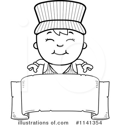 Train Engineer Clipart #1141354 - Illustration by Cory Thoman