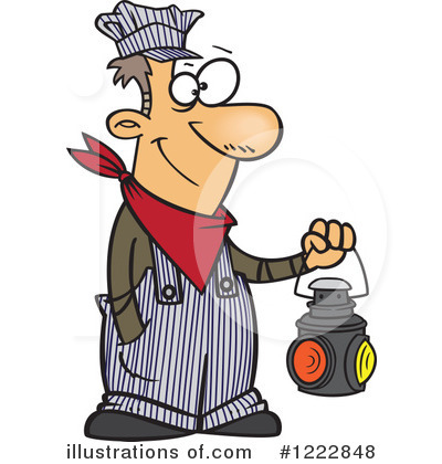Train Engineer Clipart #1222848 by toonaday