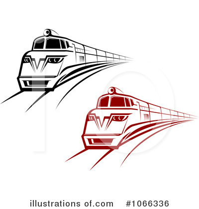 Royalty-Free (RF) Trains Clipart Illustration by Vector Tradition SM - Stock Sample #1066336
