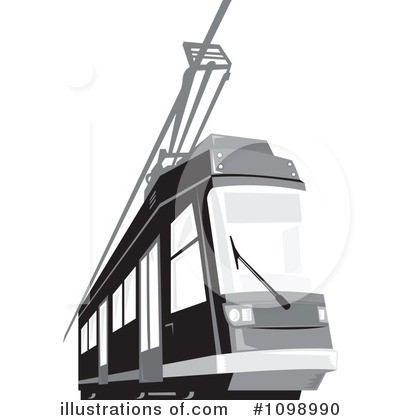 Royalty-Free (RF) Tram Clipart Illustration by patrimonio - Stock Sample #1098990