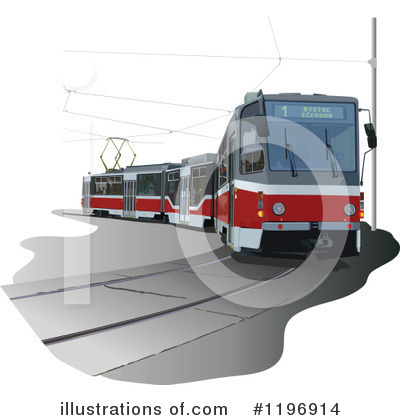 Royalty-Free (RF) Tram Clipart Illustration by dero - Stock Sample #1196914