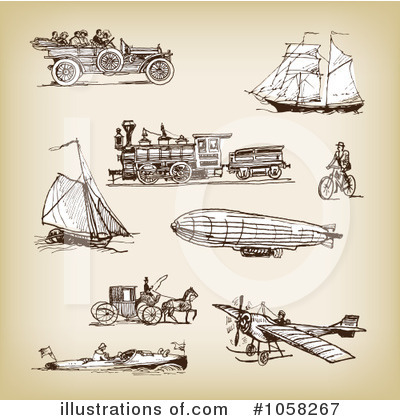 Airship Clipart #1058267 by Eugene