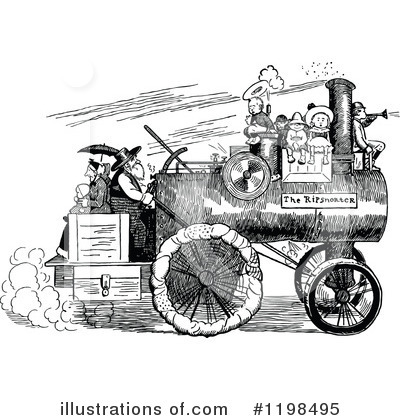 Royalty-Free (RF) Transportation Clipart Illustration by Prawny Vintage - Stock Sample #1198495