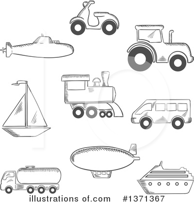 Royalty-Free (RF) Transportation Clipart Illustration by Vector Tradition SM - Stock Sample #1371367