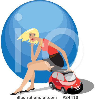 Compact Car Clipart #24416 by Eugene