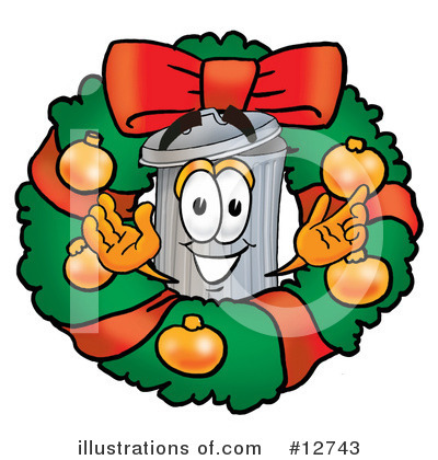 Royalty-Free (RF) Trash Can Character Clipart Illustration by Mascot Junction - Stock Sample #12743