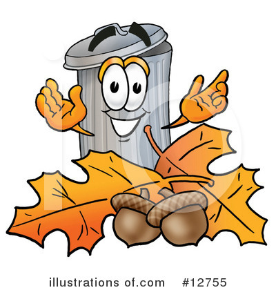Royalty-Free (RF) Trash Can Character Clipart Illustration by Mascot Junction - Stock Sample #12755