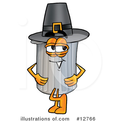 Royalty-Free (RF) Trash Can Character Clipart Illustration by Mascot Junction - Stock Sample #12766