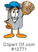 Trash Can Character Clipart #12771 by Toons4Biz