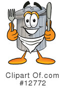 Trash Can Character Clipart #12772 by Mascot Junction