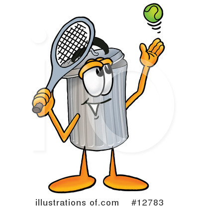 Royalty-Free (RF) Trash Can Character Clipart Illustration by Mascot Junction - Stock Sample #12783