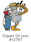 Trash Can Character Clipart #12797 by Toons4Biz