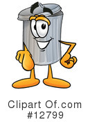 Trash Can Character Clipart #12799 by Toons4Biz