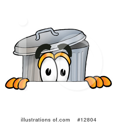 Trash Can Character Clipart #12804 by Toons4Biz