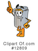 Trash Can Character Clipart #12809 by Toons4Biz