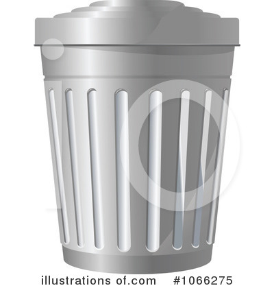 Garbage Can Clipart #1066275 by Vector Tradition SM