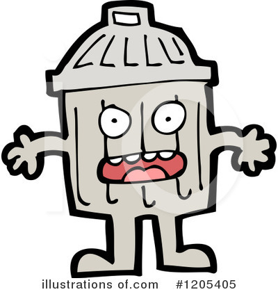 Royalty-Free (RF) Trash Can Clipart Illustration by lineartestpilot - Stock Sample #1205405