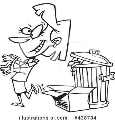 Royalty-Free (RF) Trash Clipart Illustration by toonaday - Stock Sample #438734