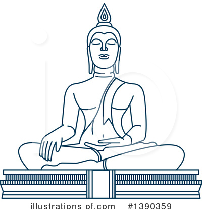 Buddha Clipart #1390359 by Vector Tradition SM