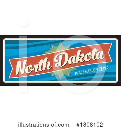 North Dakota Clipart #1808102 by Vector Tradition SM
