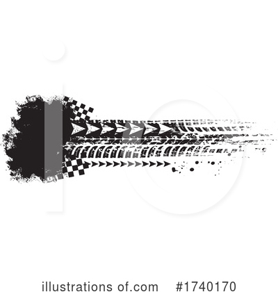 Tire Tracks Clipart #1740170 by Vector Tradition SM