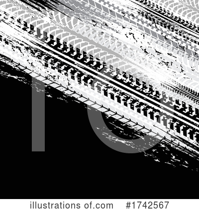 Tire Tracks Clipart #1742567 by Vector Tradition SM