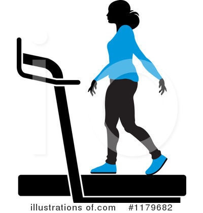 Royalty-Free (RF) Treadmill Clipart Illustration by Lal Perera - Stock Sample #1179682