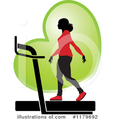 Royalty-Free (RF) Treadmill Clipart Illustration by Lal Perera - Stock Sample #1179692