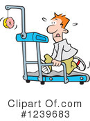 Treadmill Clipart #1239683 by Johnny Sajem