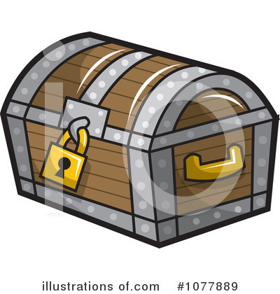Royalty-Free (RF) Treasure Chest Clipart Illustration by jtoons - Stock Sample #1077889