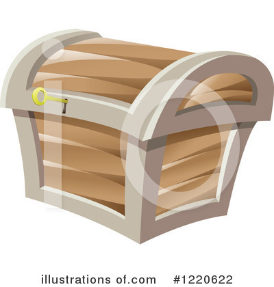 Royalty-Free (RF) Treasure Chest Clipart Illustration by cidepix - Stock Sample #1220622
