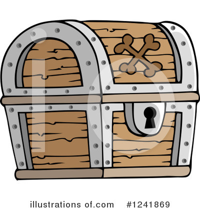 Royalty-Free (RF) Treasure Chest Clipart Illustration by visekart - Stock Sample #1241869