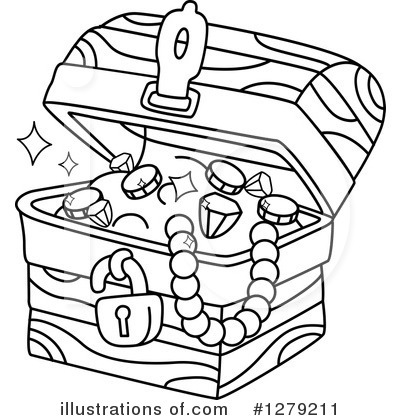 Royalty-Free (RF) Treasure Chest Clipart Illustration by BNP Design Studio - Stock Sample #1279211