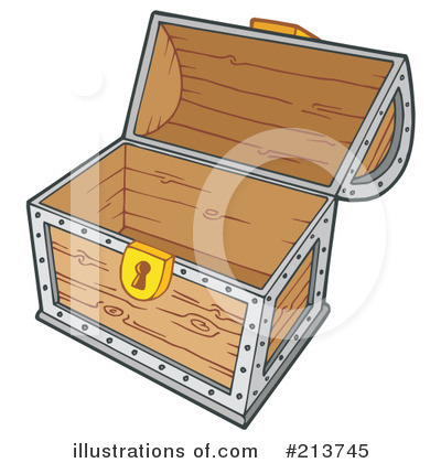 Royalty-Free (RF) Treasure Chest Clipart Illustration by visekart - Stock Sample #213745