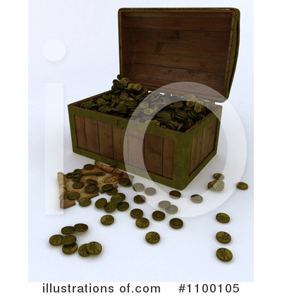 Treasure Chest Clipart #1100105 by KJ Pargeter
