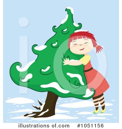 Tree Hugger Clipart #1051156 by Cherie Reve