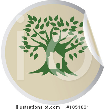 Royalty-Free (RF) Tree Clipart Illustration by Eugene - Stock Sample #1051831